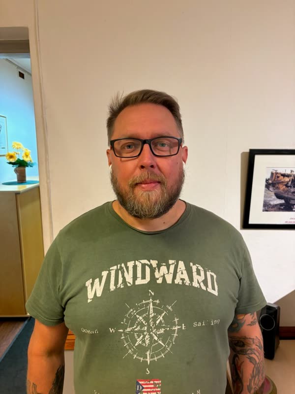 Porträtt av Mikael Saukonnen, bearbetning och skärning på BGC Plåt.
